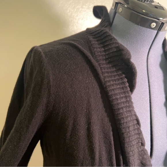 Worthington Open Front Bolero Cardigan Black Ruffle XL - Picture 5 of 9